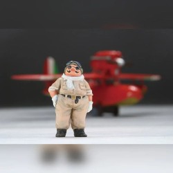 Maqueta Model Kit Savoia S.21F ver.2 Seaplane + Figura Porco - Porco Rosso