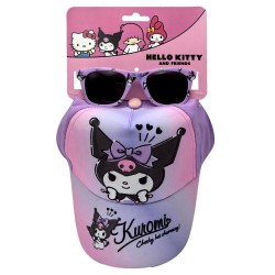 Set gorra + gafas sol Kuromi Hello Kitty