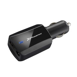 Cargador adaptador universal 90w phoenix phlaptopcarcharger para coche - vehiculo - mechero para portatil - netbooks - puerto us