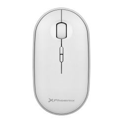 Phoenix rebble ratón inalambrico bluetooth y 2.4 ghz hasta 3 dispositivos con receptor usb clic silencioso para portátil noteboo