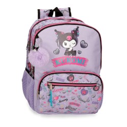 Mochila Retropop Kuromi Hello Kitty 44cm adaptable