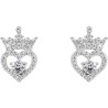 Pendientes Abril Princesas Disney plata