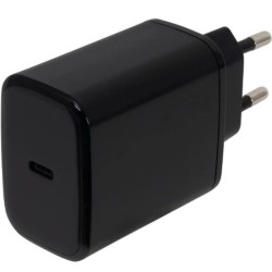 Cargador de Pared GaN Fonestar POWER-C-65/ 1xUSB Tipo-C/ 65W/ Negro