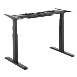 Signa estructura ajustable para escritorio doble motor y 3 segmentos negra