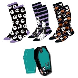 Set 3 calcetines Pesadilla Antes de Navidad Disney adulto surtido