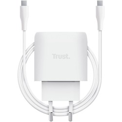 Cargador de Pared GaN Trust Maxo 45W/ 1xUSB Tipo-C/ Incluye Cable USB Tipo-C/ 45W