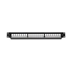 Phoenix patch panel vacio para rack de 24 puertos categoria 6 1u