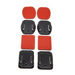 Accesorio soporte adhesivo 3m curvos + planos phoenix para camaras sport & gopro hero 4 - 3+ - 3 - 2 - 1 flat and curved adhesiv