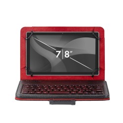 Funda universal phoenix para tablet hasta 8 pulgadas teclado con cable