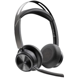 Auriculares Inalámbricos Poly Voyager Focus 2 para Microsoft Teams + Adaptador USB-C-A + Soporte de Carga/ con Micrófono/ Blueto