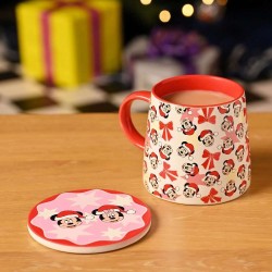 Set Taza y Posavasos Mickey & Minnie Disney 250ml