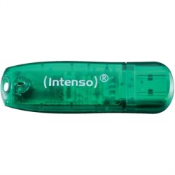 Memoria usb 2.0 intenso rainbow 8gb verde