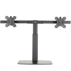 Soporte de mesa ewent ew1538 con resorte de gas para 2 monitores de hasta 27 pulgadas