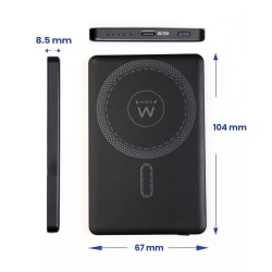 Powerbank ewent ew1160 ultraslim magsafe 5000mah