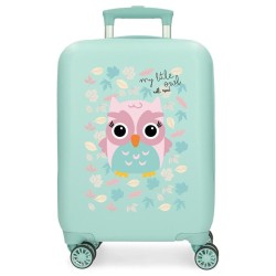 Maleta trolley ABS Happy Pets Owl Roll Road 50cm