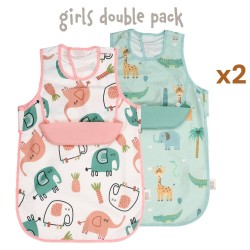 Set 2 Delantales impermeable bolsillo
