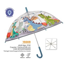 Paraguas manual Dragones 45cm