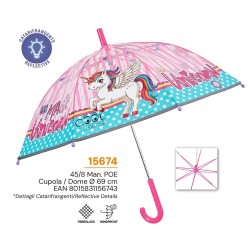 Paraguas manual Unicornio 45cm