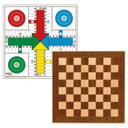 Tablero Parchis & Ajedrez madera