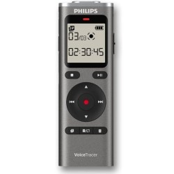 Grabadora de Voz Philips VoiceTracer DVT1170/ 20kHz/ Plata