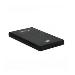 Caja externa tooq tqe - 2522b para hdd - ssd 2.5 pulgadas 9.5mm sata usb 3.0 negra