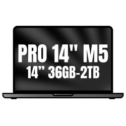 Apple Macbook Pro 14'/ M5 Max 18-Core CPU/ 36GB/ 2TB SSD/ 32-Core GPU/ Negro Espacial