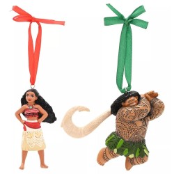 Set 2 Adornos de Navidad Vaiana Disney
