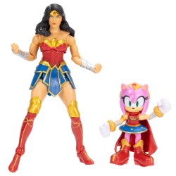 Figura Amy & Wonder Woman Sonic The Hedgehog x Dc Comics