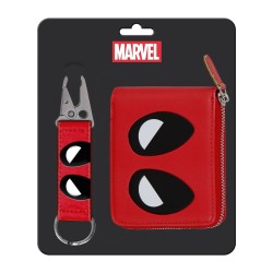 Set cartera + llavero Deadpool Marvel