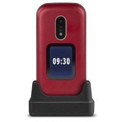 Telefono movil doro 6060 red - white - 2.8 pulgadas - blanco y rojo