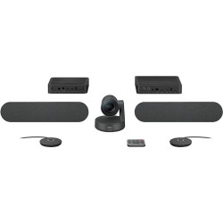 Webcam logitech rally plus 4k microfono
