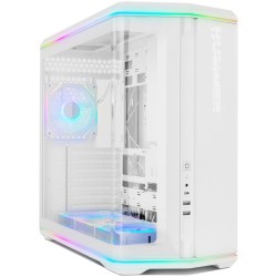 Caja ordenador gaming nox hummer anvil atx argb cristal templado blanca