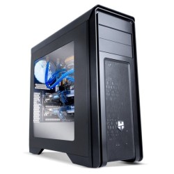 Caja ordenador gaming nox hummer zx atx usb 3.0 negra sin fuente ventana acrilica