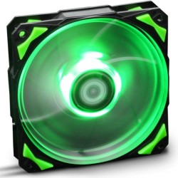 Ventilador caja nox hummer h - fan led 120mm negro led verde