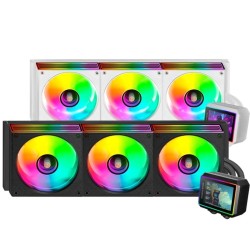 Kit refrigeracion liquida mars gaming mlvisionii360 argb 3x120mm negro
