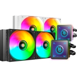 Kit refrigeracion liquida mars gaming mlvisionpro240 argb 2x 120mm negro