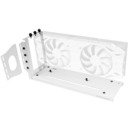 Kit montaje vertical para vga mars gaming mcagcvw base magnetica 3 slots color blanco