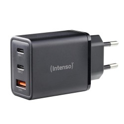 Cargador de pared intenso gan w65acc 2x usb tipo c 1x usb tipo a negro 65w