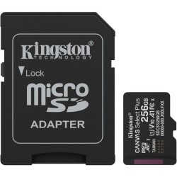 Tarjeta memoria micro secure digital sdxc 256gb kingston canvas select plus clase 10 uhs - 1 + adaptador sd