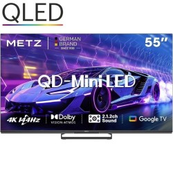 Televisor Metz QLED-MiniLED 55MNE8000Z 55'/ Ultra HD 4K/ Smart TV/ WiFi