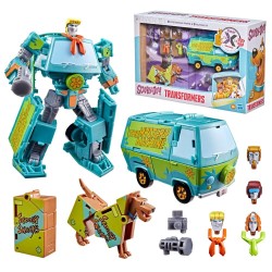 Set figuras hasbro transformers scooby doo mysterious prime and automutt