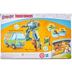 Set figuras hasbro transformers scooby doo mysterious prime and automutt