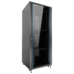 Armario rack de suelo 19 pulgadas phasak pro 32u negro 600x600 montado pho 6632