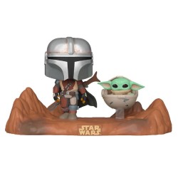 Funko pop star wars the mandalorian the mandalorian & baby yoda