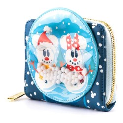 Monedero loungefly disney minnie y mickey muñecos de nieve