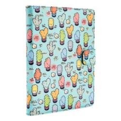 Funda universal rotatory 360º silver ht para tablet 9 - 10.1 pulgadas cactoos green metal