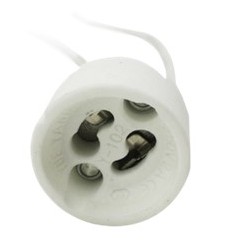 Porta lamparas silever electronic para gu10 230v 15 cm
