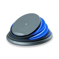 Cargador inalambrico conceptronic gorgon02g qi 10w gris