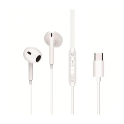 Auricular intrauditivo usb - c conceptronic brendan02w microfono 1.2m blanco