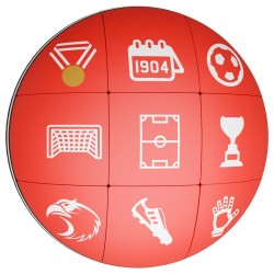 Set puzzle esfera Benfica 6cm